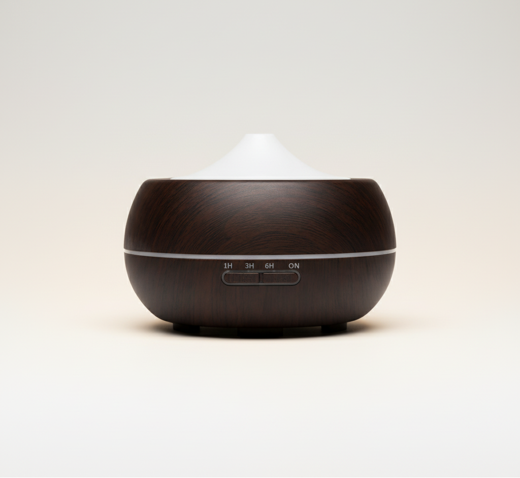 Produktbild des RelaxNow Airwood Diffuser auf weißem Hintergrund.